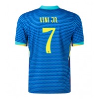 Camisa de time de futebol Brasil Vinicius Junior #7 Replicas 2º Equipamento Copa America 2024 Manga Curta